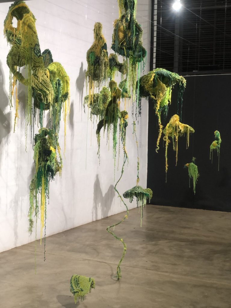 Paint, resin and thread artworks take centre stage at exhibition