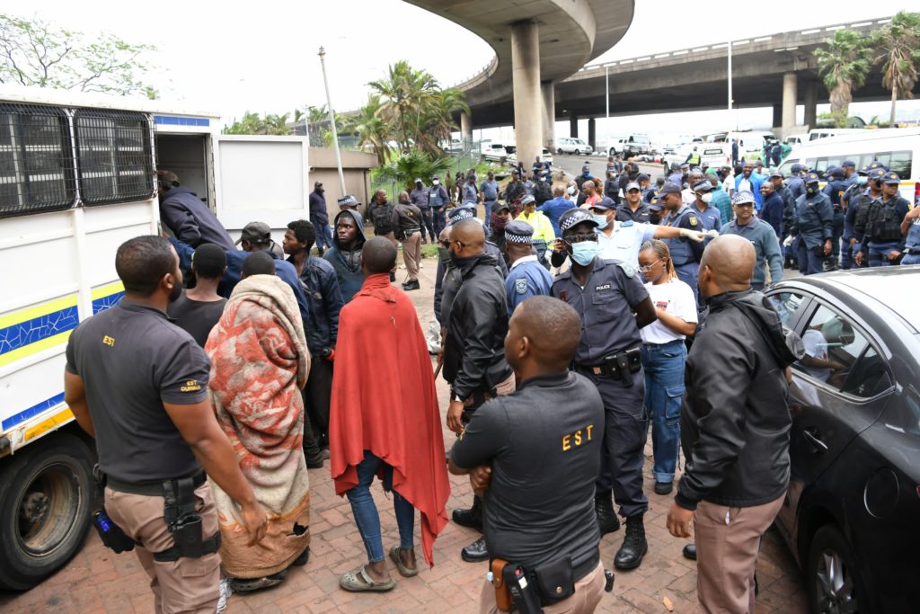 Homeless people nabbed during clean-up operation